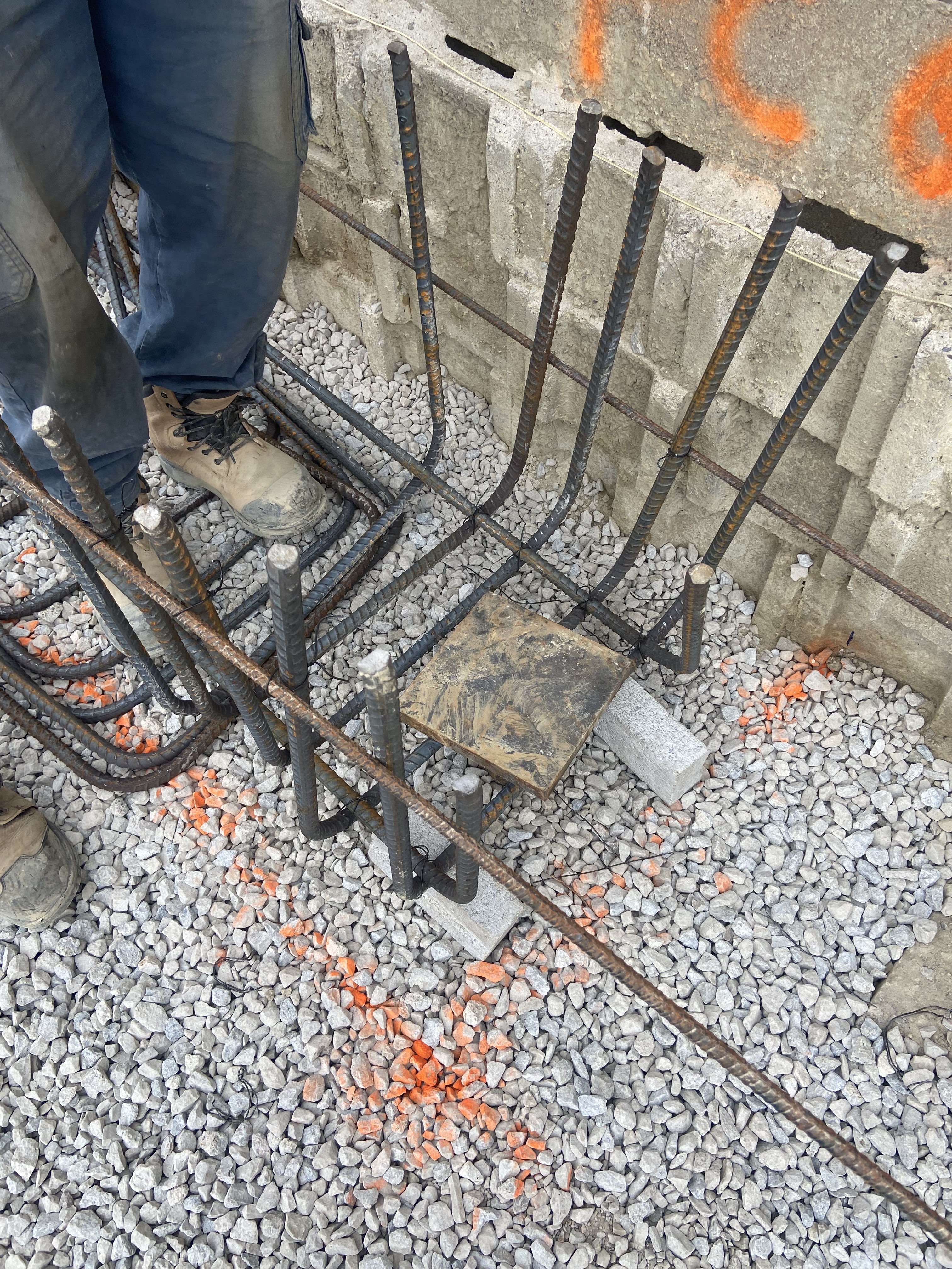 Foundation reinforcing detail